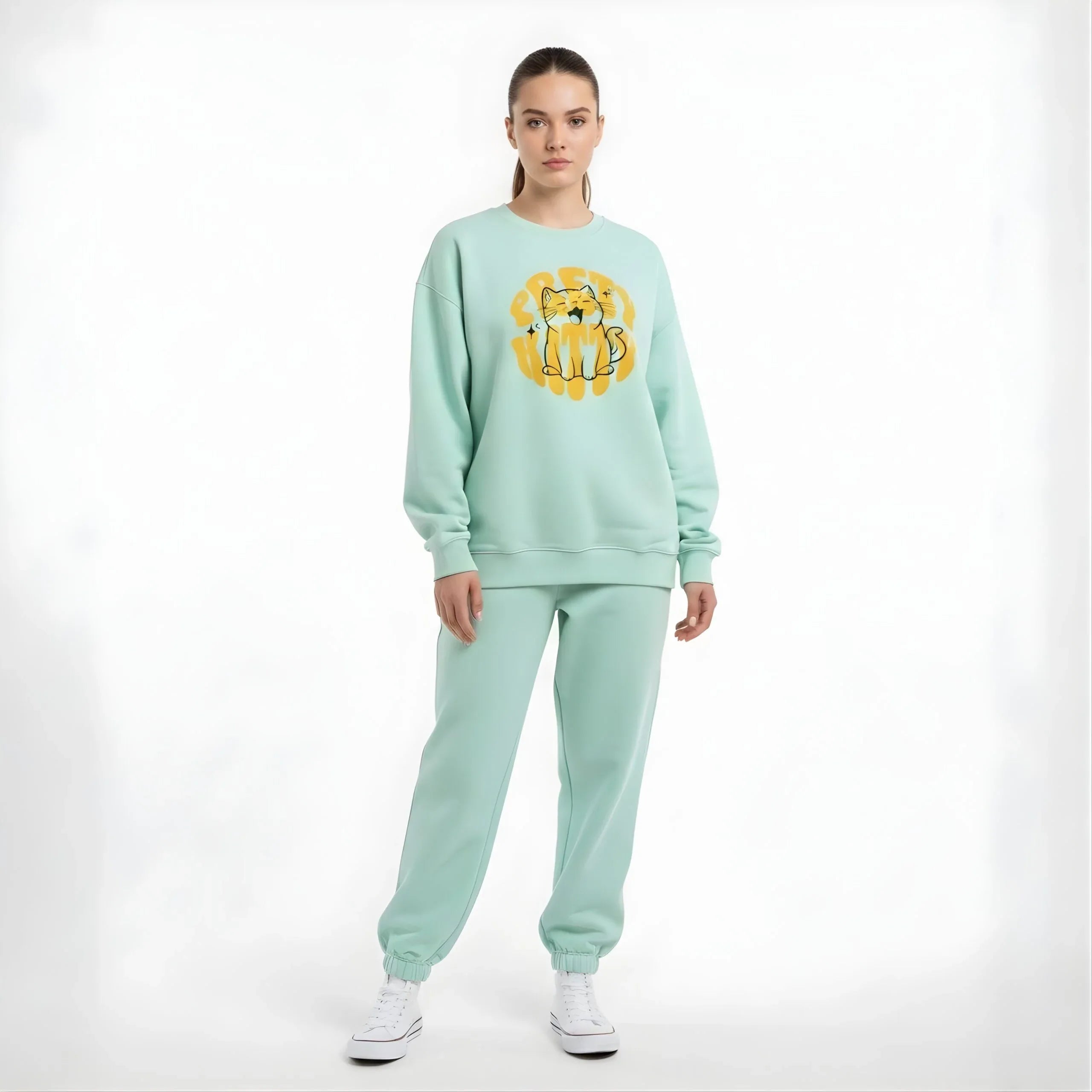 Pawsitive Vibes Cat Sweatshirt - Cornus Fashion