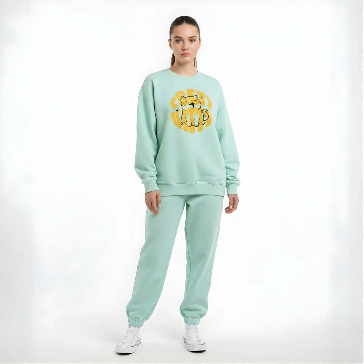 Pawsitive Vibes Cat Sweatshirt - Cornus Fashion