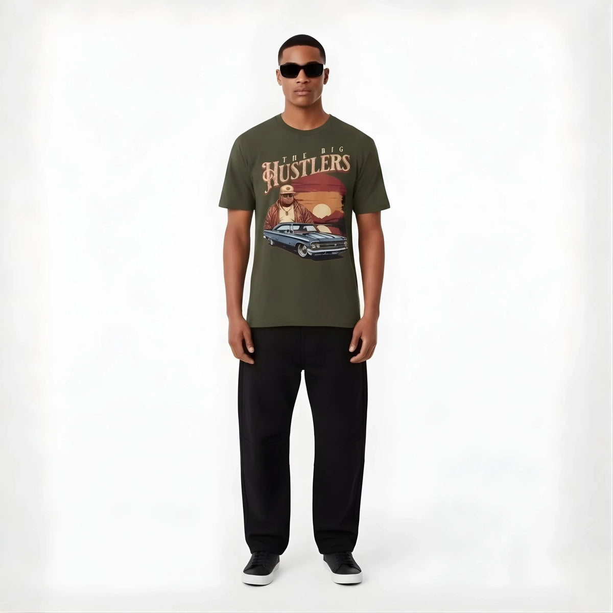 The Big Hustlers Retro Tee - Cornus Fashion