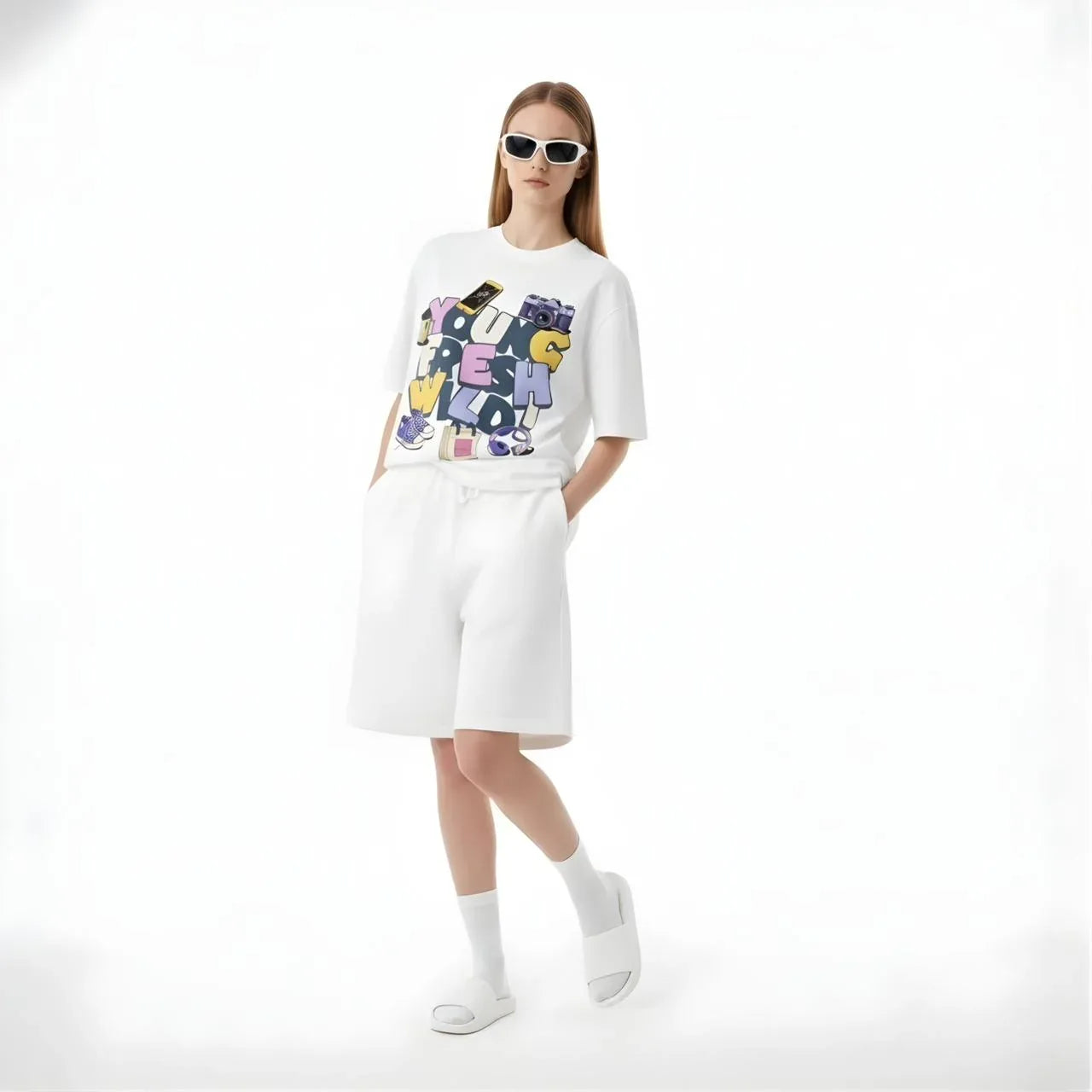 Young Free Wild Graphic Tee - Cornus Fashion