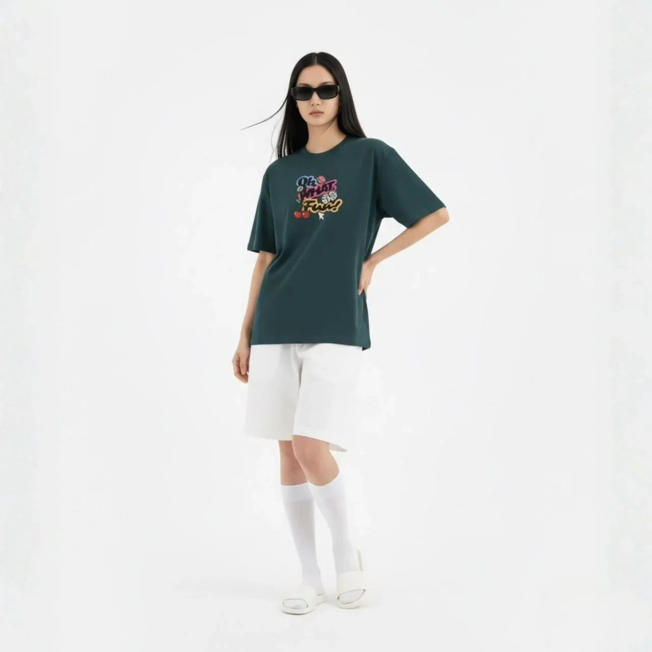 Oh What You Fancy Oversized Tee - Cornus Fashion