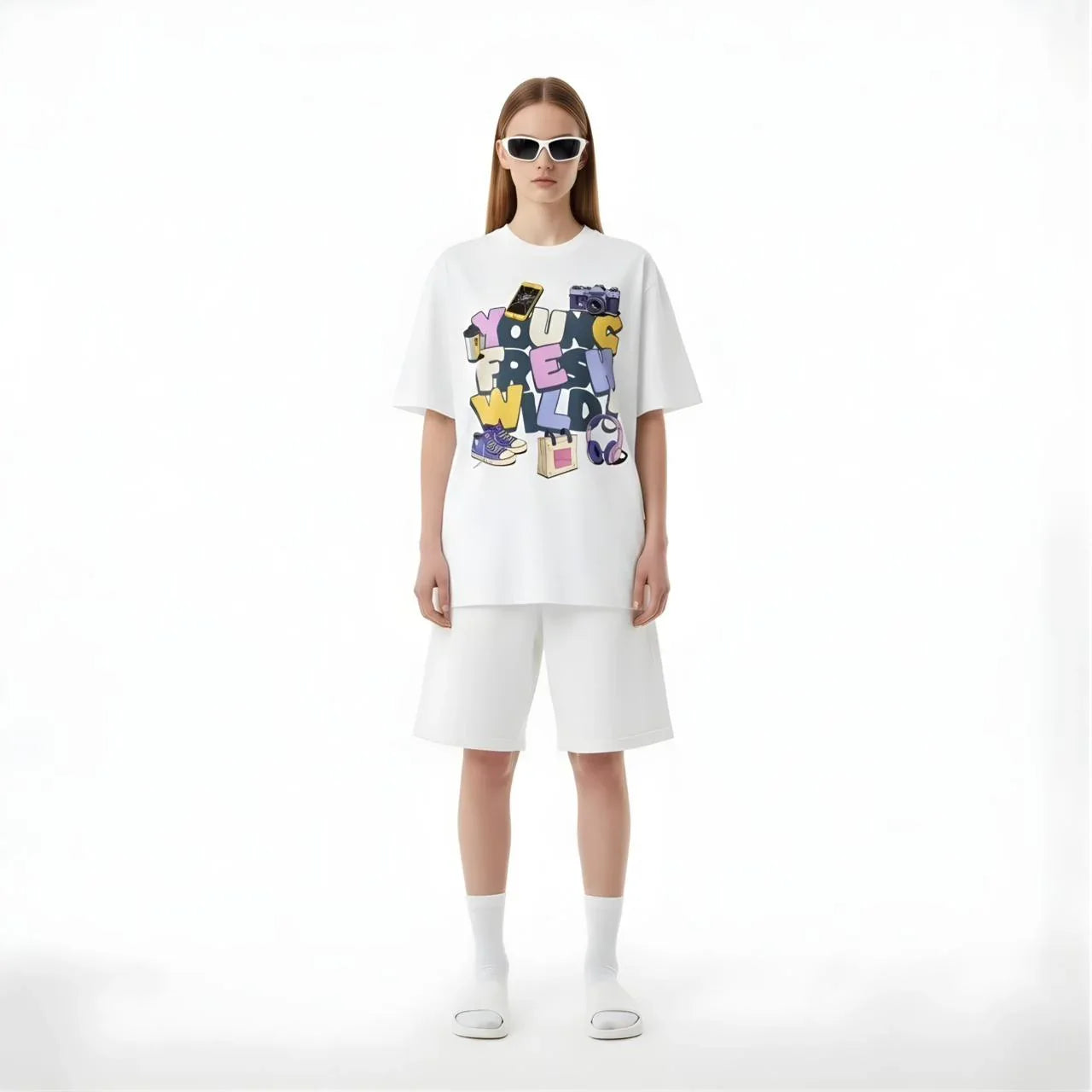 Young Free Wild Graphic Tee - Cornus Fashion