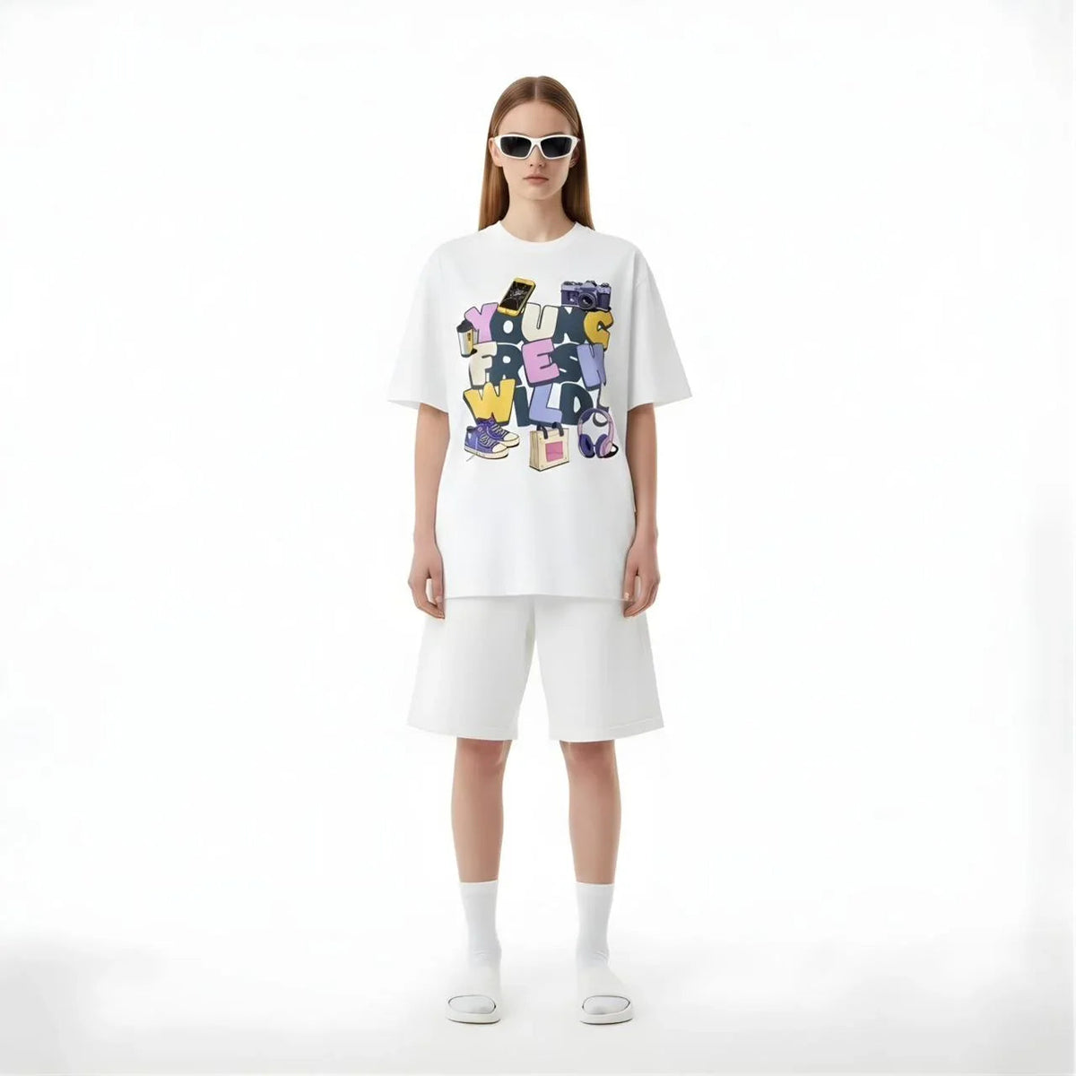 Young Free Wild Graphic Tee - Cornus Fashion