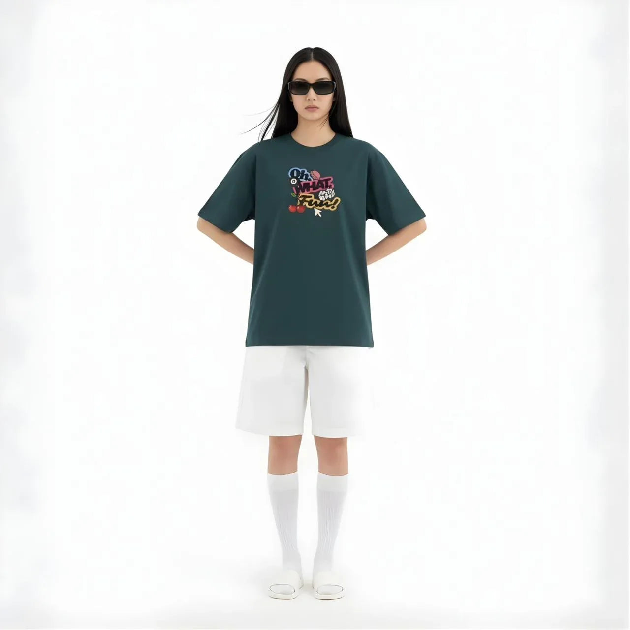 Oh What You Fancy Oversized Tee - Cornus Fashion