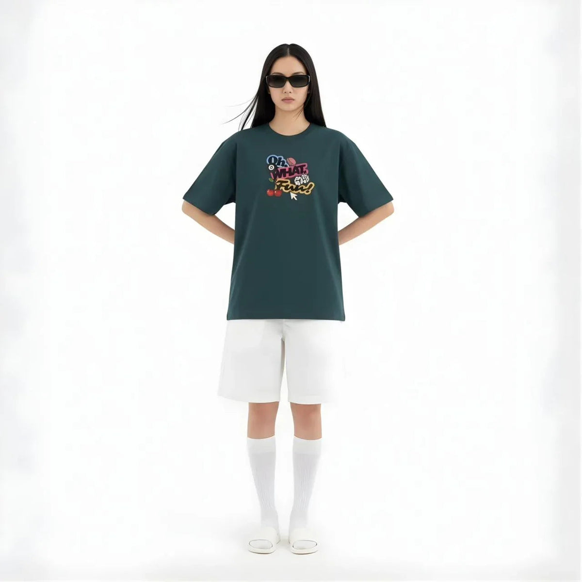 Oh What You Fancy Oversized Tee - Cornus Fashion
