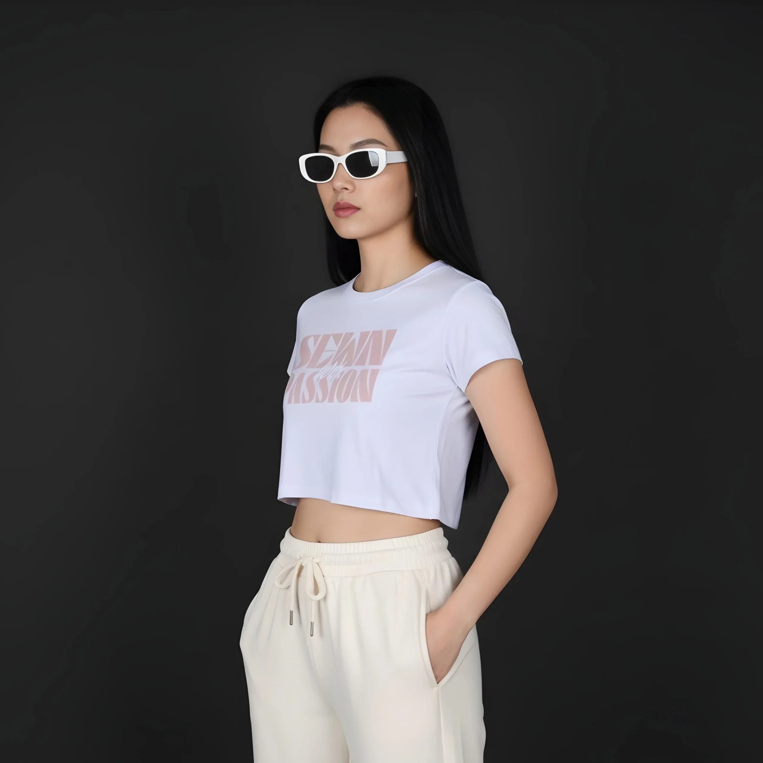 Sewn With Passion Baby Tee - Cornus Fashion