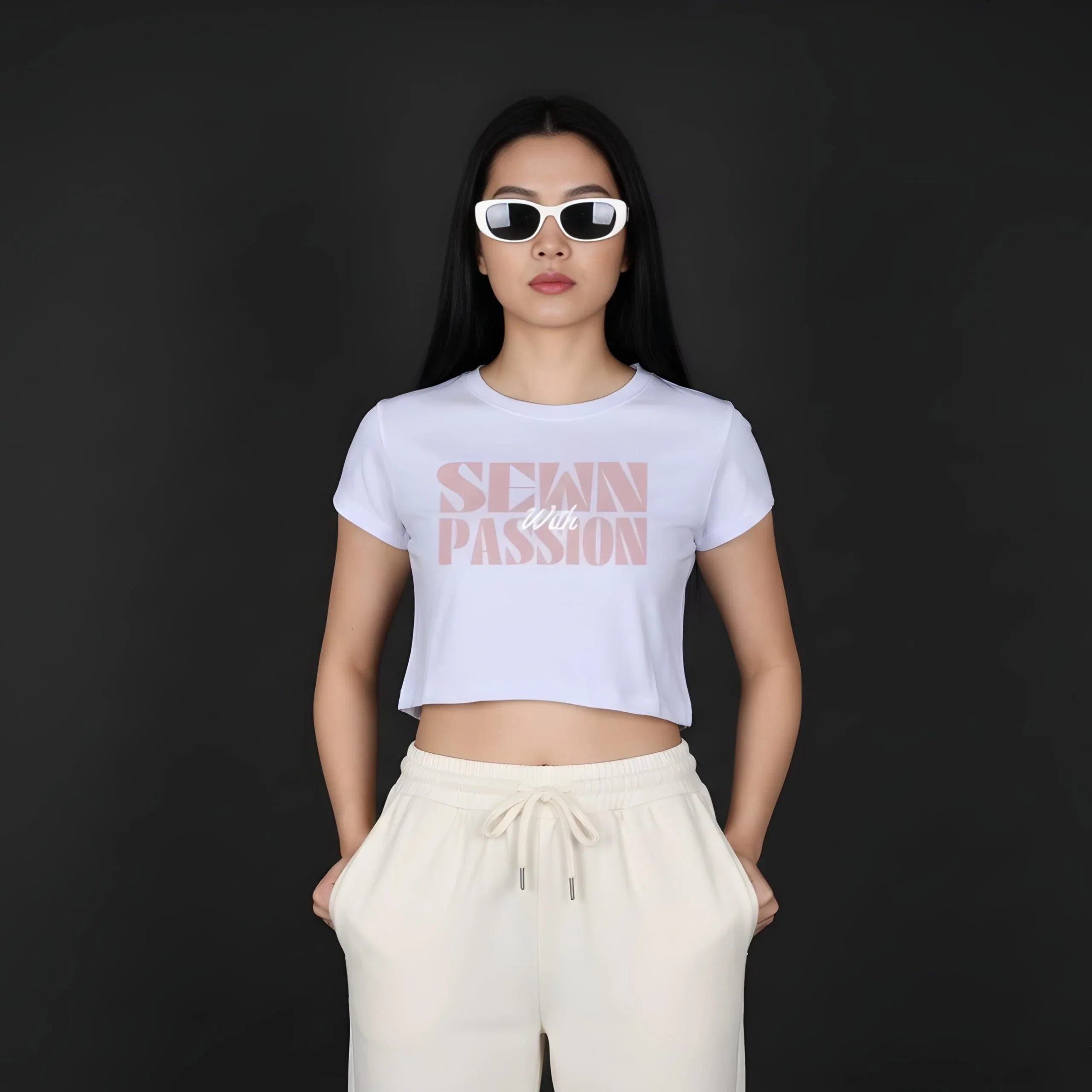 Sewn With Passion Baby Tee - Cornus Fashion