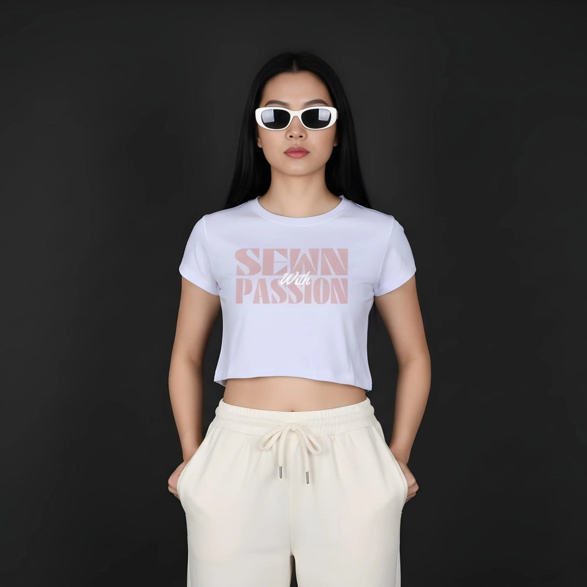 Sewn With Passion Baby Tee - Cornus Fashion